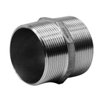 HEX NIPPLE 3/4 BSPT STAINLESS image 0